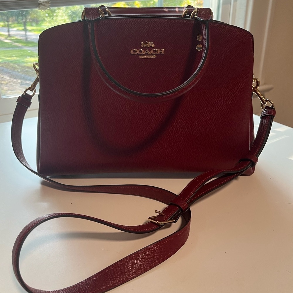 Coach Leather Lillie Carryall Purse